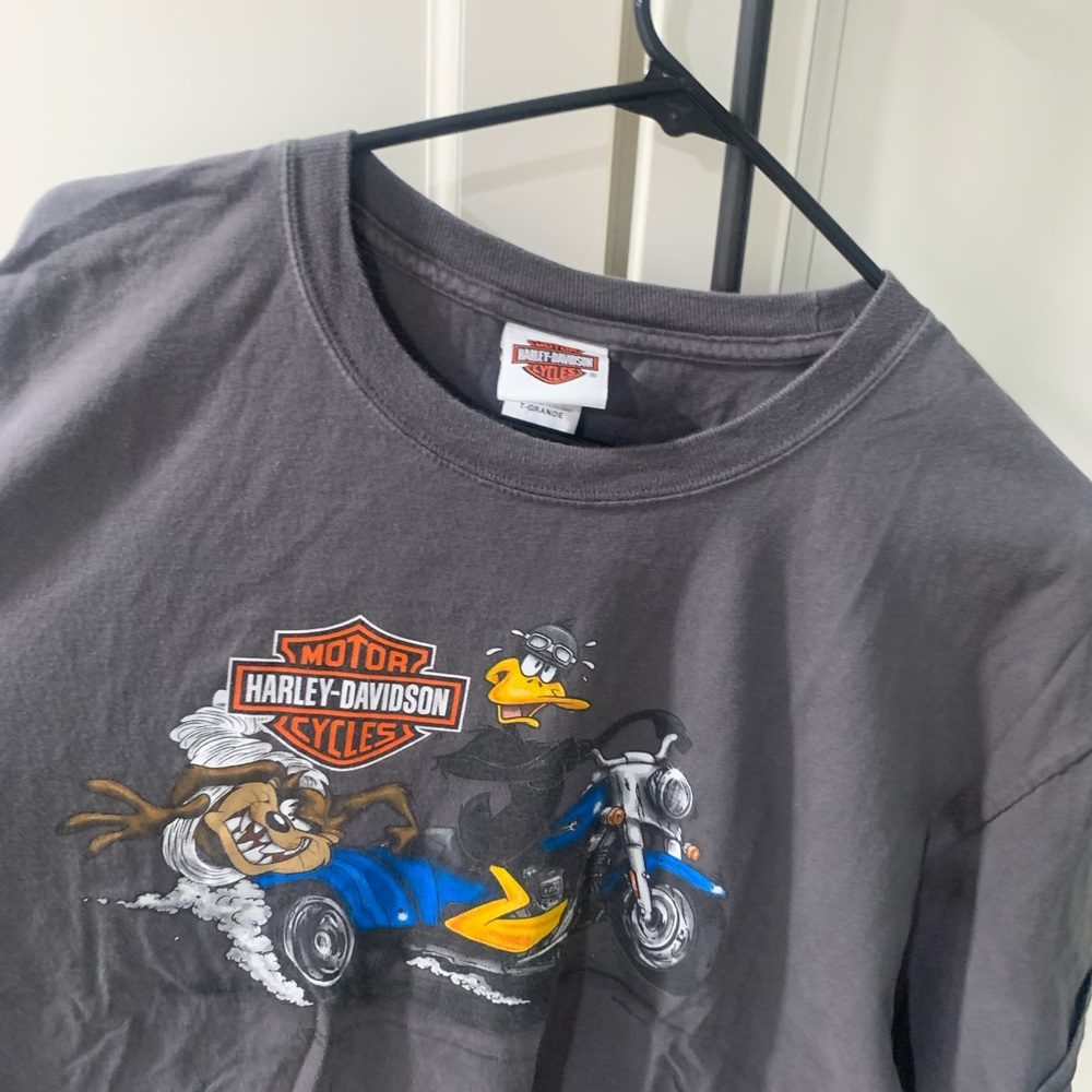 Vintage looney tunes Harley Davison tee